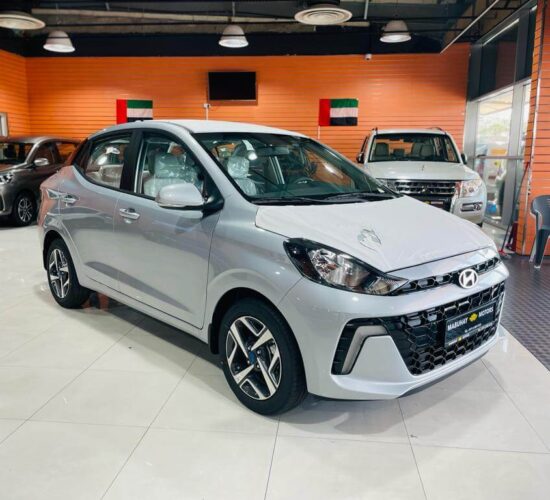 Hyundai Grand i10 Silver 2024 4 Cylinder 1.2L – GCC Specification